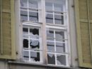 Der Hagel zerstörte alle Fensterfronten des Klosters in Einsiedeln.