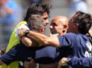 Freude nach dem Spiel: Sions Gennaro Gattuso jubelt mit Trainer Sebastien Fournier.