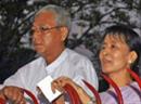 Der designierte Präsident und seine Chefin: U Htin Kyaw und Aung San Suu Kyi.