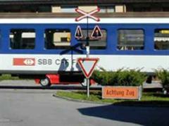 Die Bahnstrecke ist nach Angaben der SBB unterbrochen.