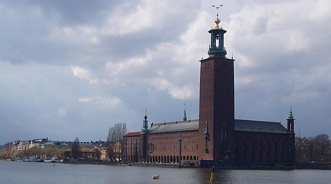 Das Nobelpreis-Building in Stockholm.