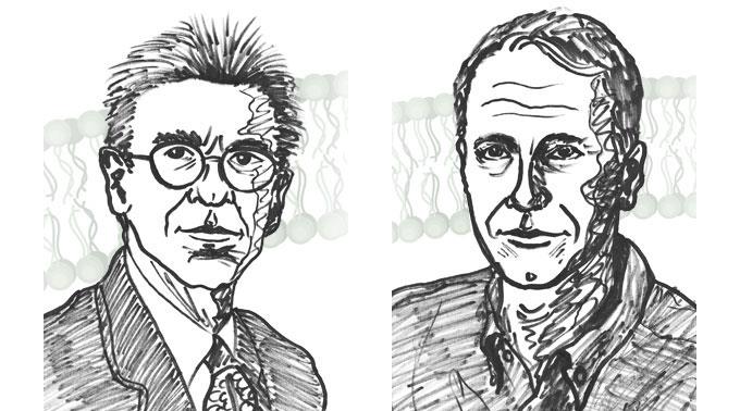 Nobelpreis an Robert Lefkowitz (l) und Brian Kobilka (r).