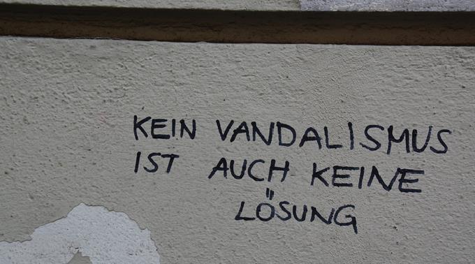 Mit Vandalismus ist nicht zu spassen (Symbolbild).
