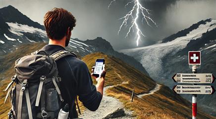 Unwetter in den Bergen treten oft plötzlich auf - ohne Vorwarnung, dafür mit umso grösserem Risiko.